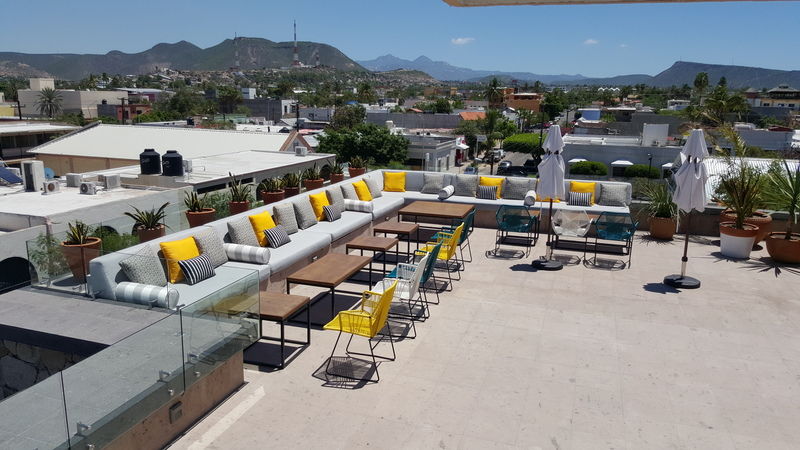 Hotel Catedral La Paz Dış mekan fotoğraf Rooftop bar at the Hotel Habita